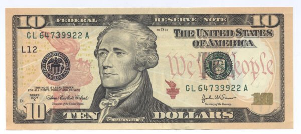 Fake $10 Bill
