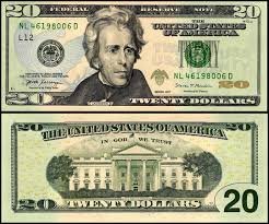 usd 20 dollar bill
